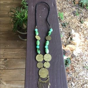 Vintage Peruvian coin necklace